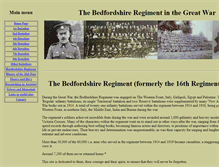 Tablet Screenshot of bedfordregiment.org.uk